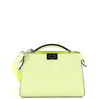 Pre-Owned Fendi x Marc Jacobs Peekaboo ISeeU XCross Bag Printed Logo Embossed Leather