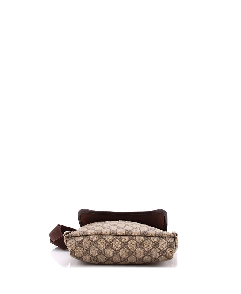 Pre-Owned Gucci Small Flap Messenger Gg Coated Canvas