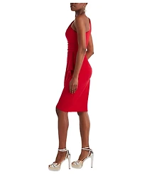 Tadashi Shoji Women's Marston One-Shoulder Draped Cocktail Dress