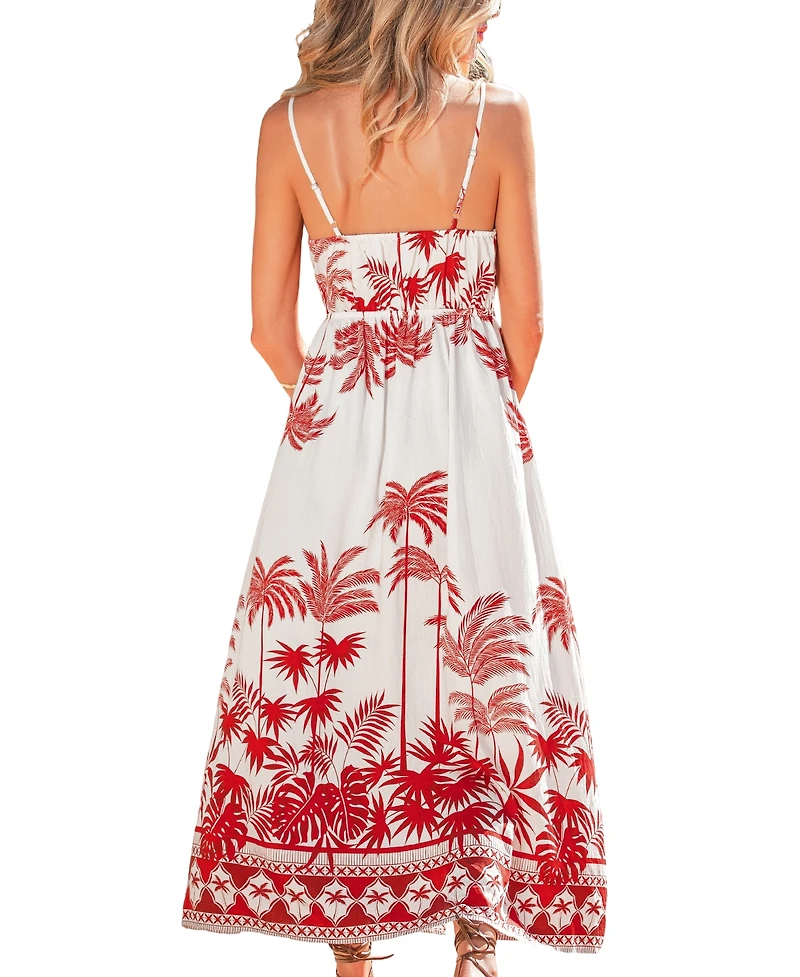 Cupshe Women's Photo Sesh Tropical Maxi Beach Dress