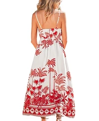 Cupshe Women's Photo Sesh Tropical Maxi Beach Dress