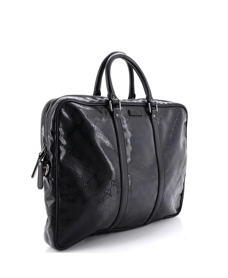Pre-Owned Gucci Large Convertible Briefcase Gg Imprime
