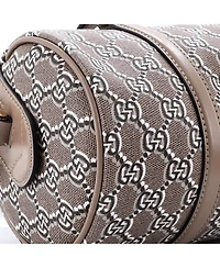 Pre-Owned Gucci Small Convertible Duffle Bag Gg Shadow Coated Canvas