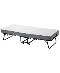 Gouun 31 in Foldable Rollaway Bed with 5 in Mattress for Guests