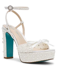 Betsey Johnson Women's Enola Platform Evening Sandals