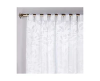 Superior Leaves Machine Washable Room Darkening Blackout Curtains with Back Tabs