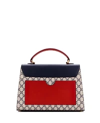 Pre-Owned Gucci Medium Padlock Top Handle Bag Gg Coated Canvas and Leather