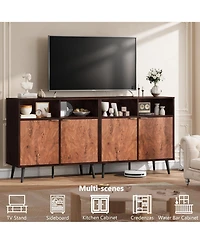gaomon Buffet Cabinet Sideboard with Storage,31.5'' Credenza Storage Cabinet with Doors,Kitchen Buffet Coffee Station Cabinet