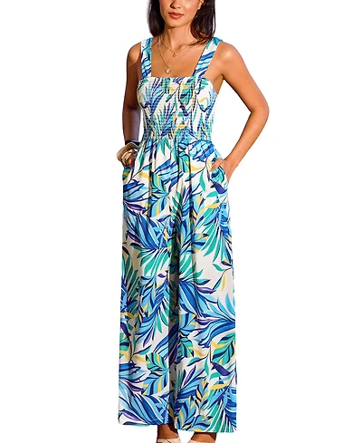 Cupshe Women's Rising Tide Tropical Jumpsuit