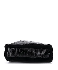 Pre-Owned Gucci Medium Soho Chain Strap Shoulder Bag Patent and Shearling