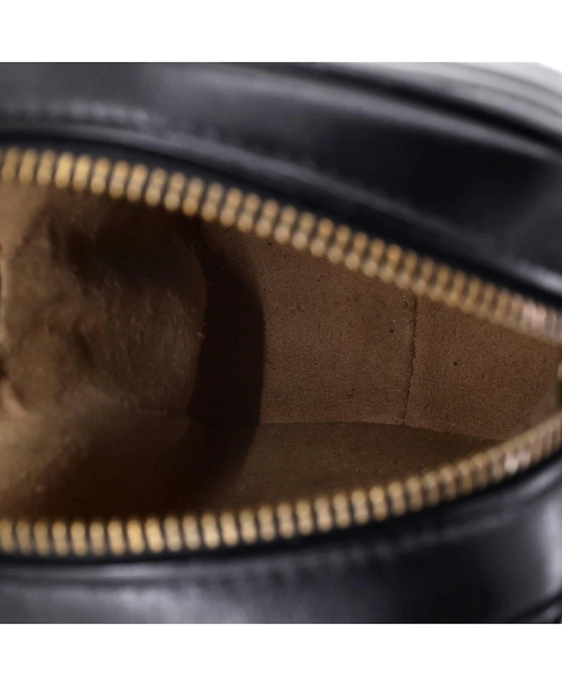 Pre-Owned Gucci Mini Gg Marmont Vertical Phone Crossbody Bag Matelasse Leather