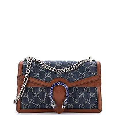 Pre-Owned Gucci Small Dionysus Bag Gg Denim