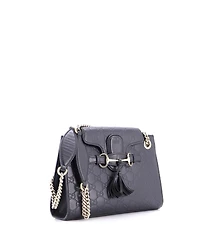 Pre-Owned Gucci Small Emily Chain Flap Shoulder Bag Guccissima Leather