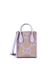 Pre-Owned Gucci Mini Vertical Tote Jumbo Gg Canvas