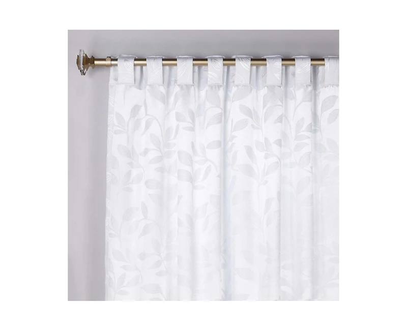 Superior Leaves Machine Washable Room Darkening Blackout Curtains with Back Tabs