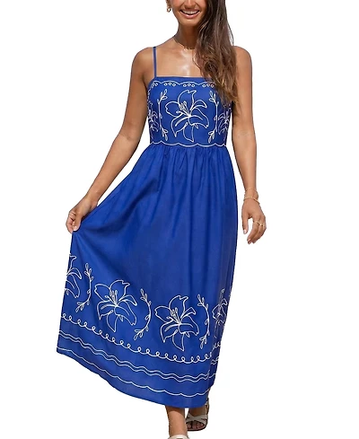 Cupshe Women's Groundbreaking Floral Midi Beach Dress