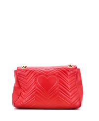 Pre-Owned Gucci Large Gg Marmont Flap Bag Matelasse Leather