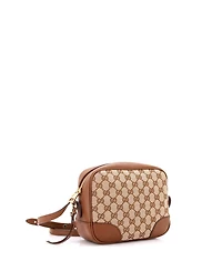 Pre-Owned Gucci Mini Bree Disco Crossbody Bag Gg Canvas with Leather