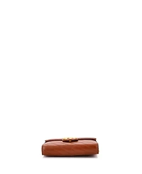 Pre-Owned Gucci Mini Gg Marmont Chain Wallet Matelasse Leather