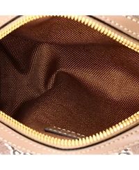 Pre-Owned Gucci Mini Cylindrical Shoulder Bag Gg Shadow Coated Canvas