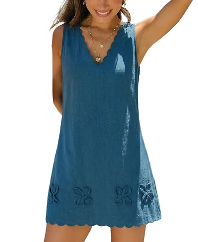 Cupshe Women's Warm Hearted Mini Beach Dress