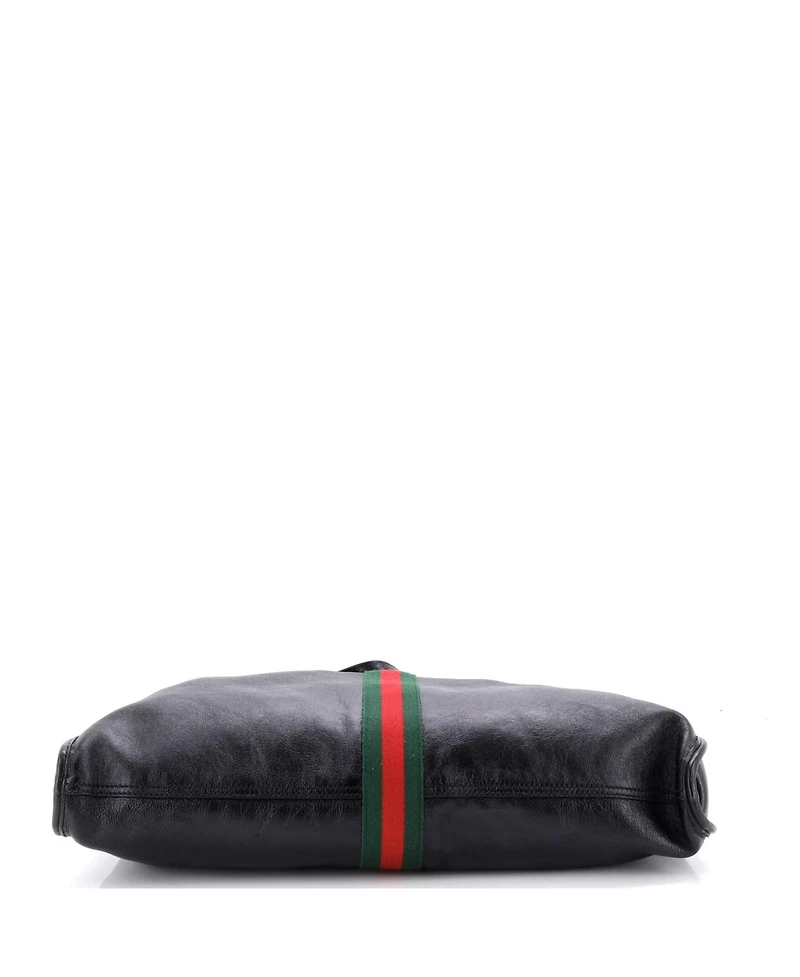 Pre-Owned Gucci Large Rajah Chain Tote Leather