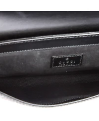 Pre-Owned Gucci Web Flap Belt Bag Gg Coated Canvas