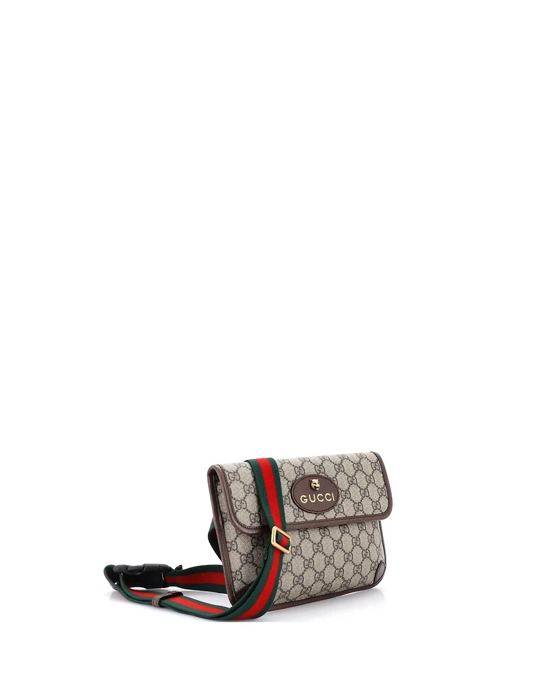 Pre-Owned Gucci Neo Vintage Flap Belt Bag Gg Coated Canvas