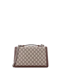 Pre-Owned Gucci Small Dionysus Top Handle Chain Bag Gg Coated Canvas