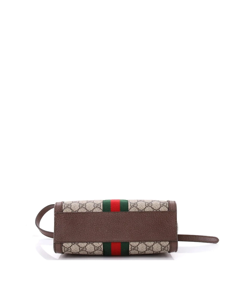 Pre-Owned Gucci Small Ophidia Top Handle Tote Gg Coated Canvas