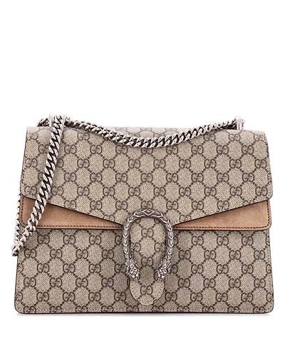 Pre-Owned Gucci Medium Dionysus Bag Gg Coated Canvas