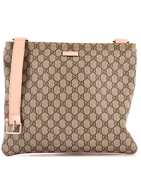 Pre-Owned Gucci Medium Flat Messenger Bag Gg Canvas