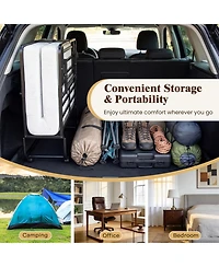 Sugift Folding Bed with 5-Inch Mattress Rollaway Guest Bed with Memory Foam Mattress