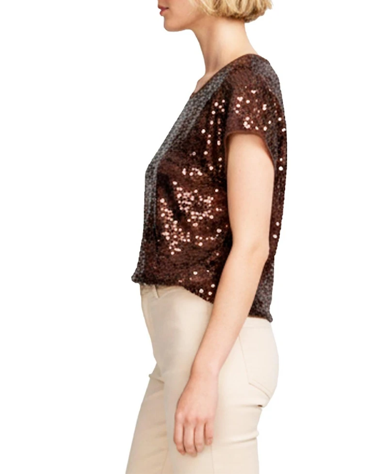 Elle Collection Women's Sequin Tee