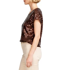 Elle Collection Women's Sequin Tee