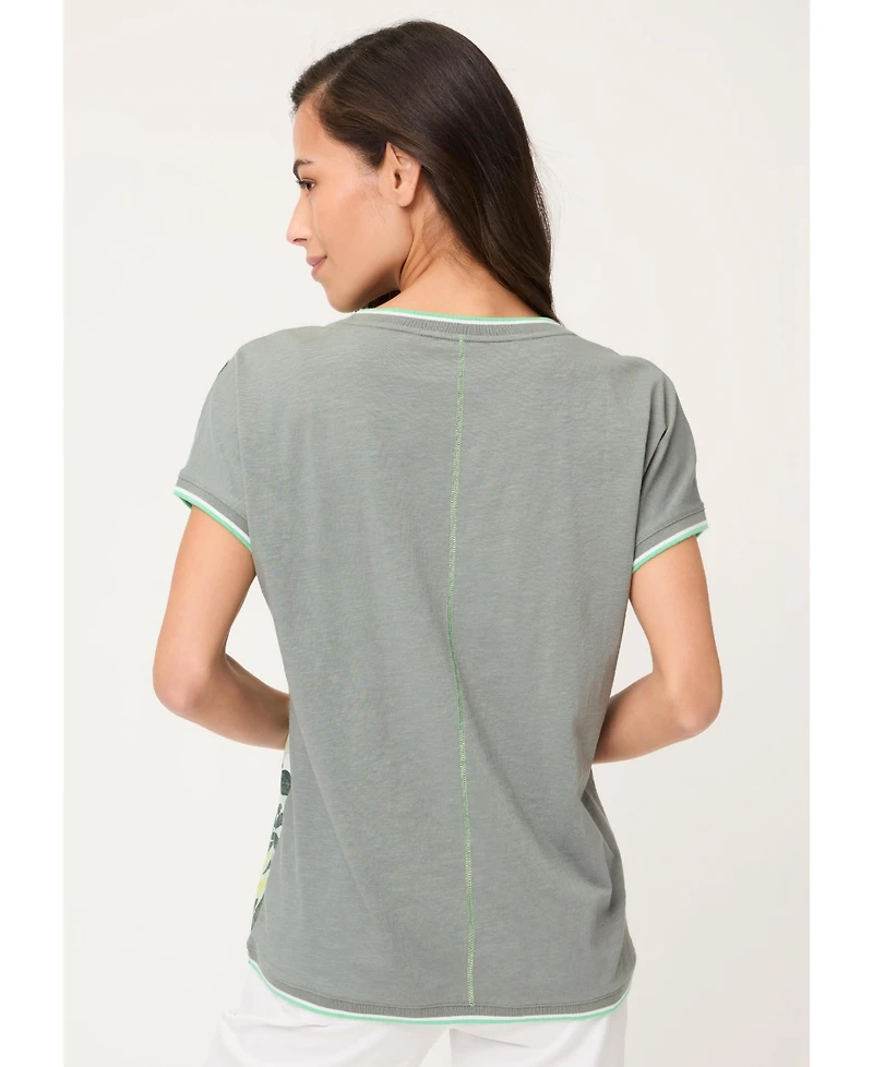 Olsen Women's Safari Print T-Shirt