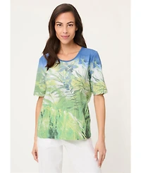 Olsen Women's Botanical Print T-Shirt