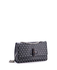 Pre-Owned Gucci Medium Miss Bamboo Shoulder Bag Studded Leather