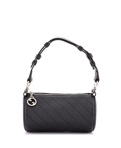Pre-Owned Gucci Mini Blondie Shoulder Bag Diagonal Quilted Leather