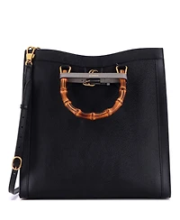 Pre-Owned Gucci Large Diana Nm Bamboo Handle Tote Leather