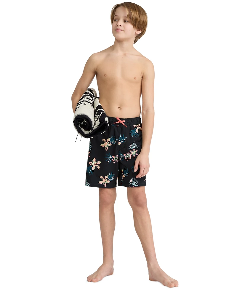 Hurley Boys' 8-18 Floral Pull-On Swim Trunks