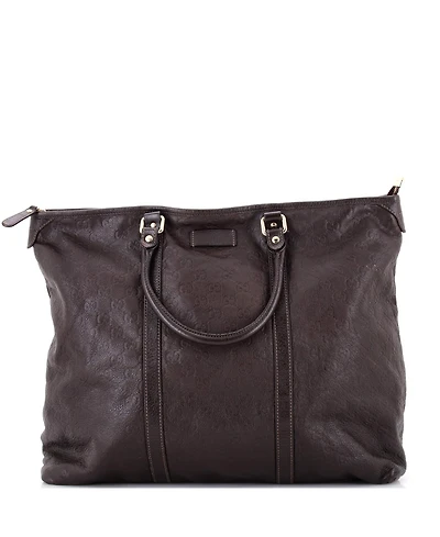 Pre-Owned Gucci Medium Joy Zip Top Tote Guccissima Leather
