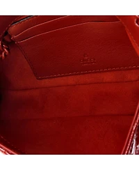 Pre-Owned Gucci Mini Gg Marmont Flap Bag Matelasse Patent