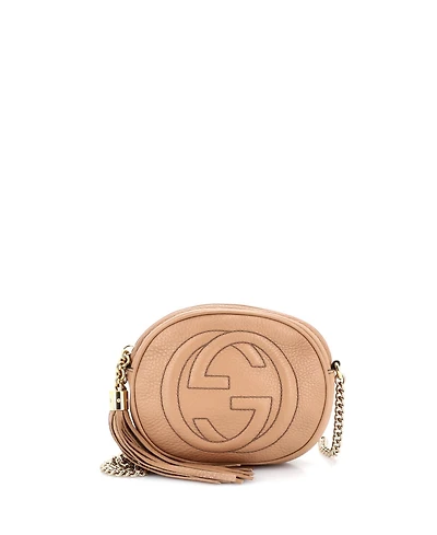 Pre-Owned Gucci Mini Soho Chain Bag Leather