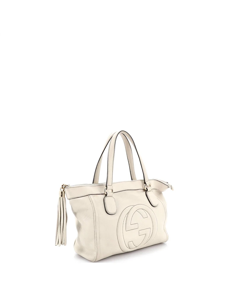 Pre-Owned Gucci Small Soho Zip Tote Leather