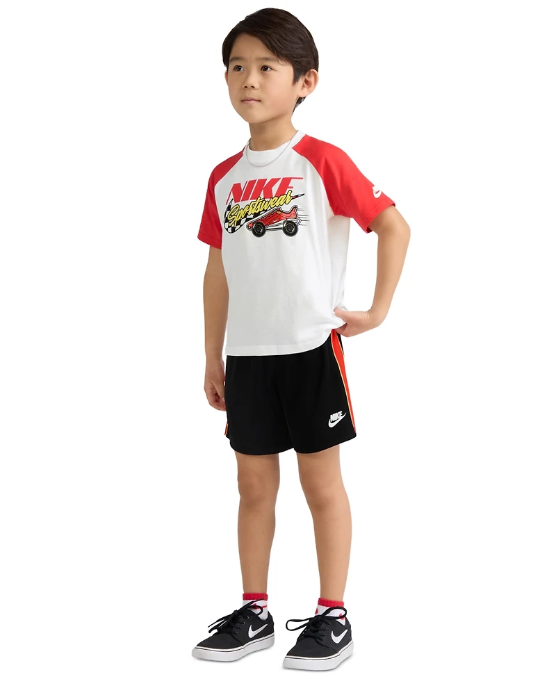 Nike Boys' 4-7 Victory Lap Crewneck T-Shirt and Mesh Shorts, 2-Piece Set
