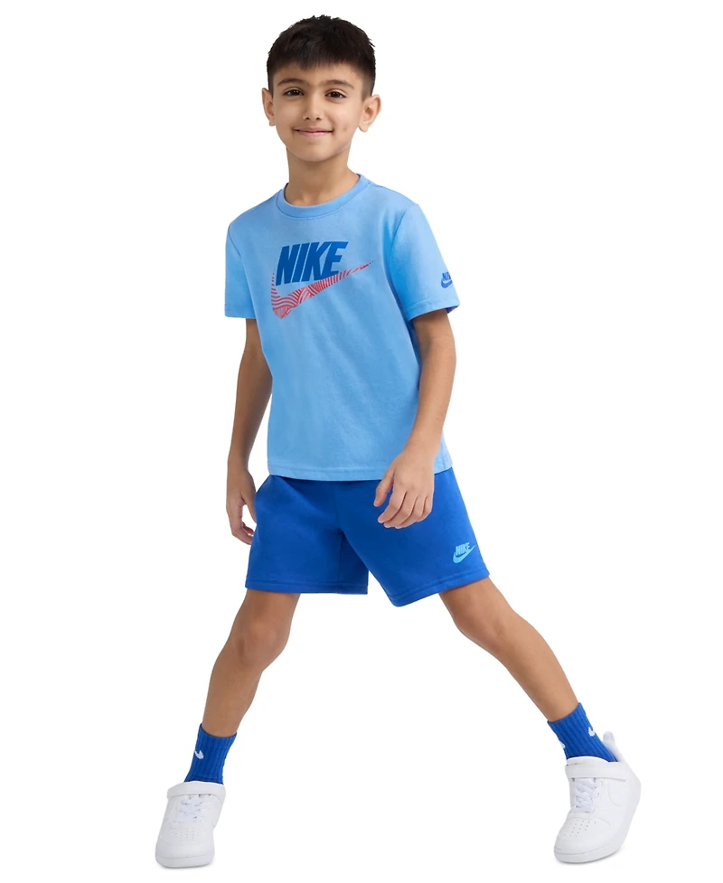 Nike Boys' 4-7 Futura Crewneck T-Shirt and Shorts, 2-Piece Set
