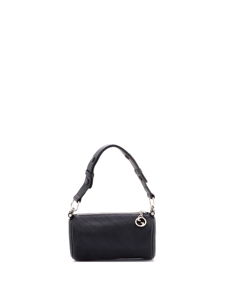 Pre-Owned Gucci Mini Blondie Shoulder Bag Diagonal Quilted Leather