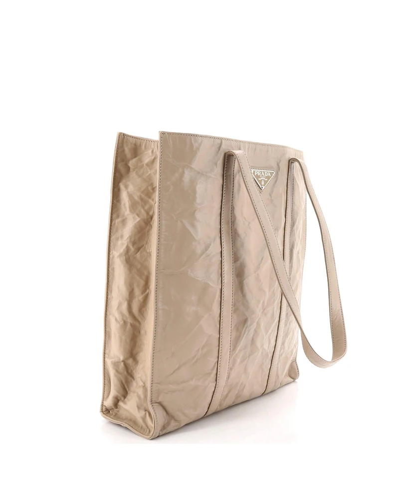 Pre-Owned Prada Medium Shopper Tote Nappa Antique