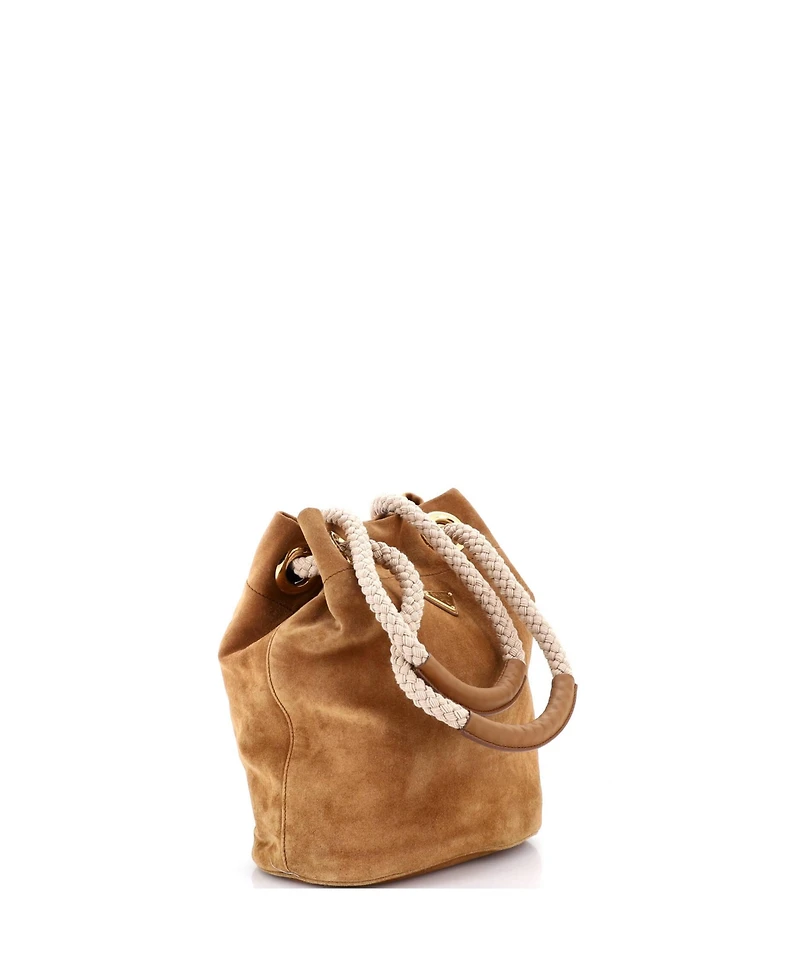 Pre-Owned Prada Medium Mariner Bucket Bag Suede